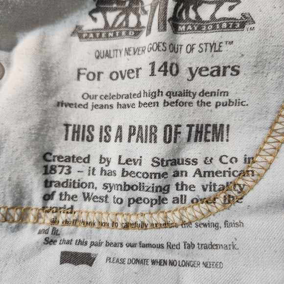 Levi 511 Men knee length denim shorts. - Picture 5 of 5